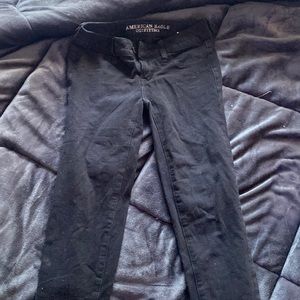 american eagle black jeggings